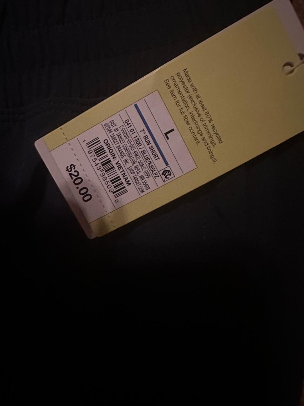 NWT all in motion Blue Men's Athletic Shorts - Picture 3 of 4